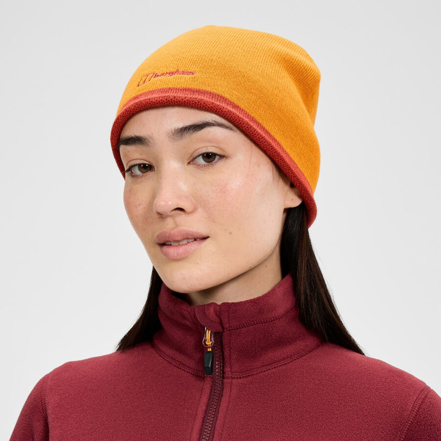 unisex blocchi beanie - arancio berghaus