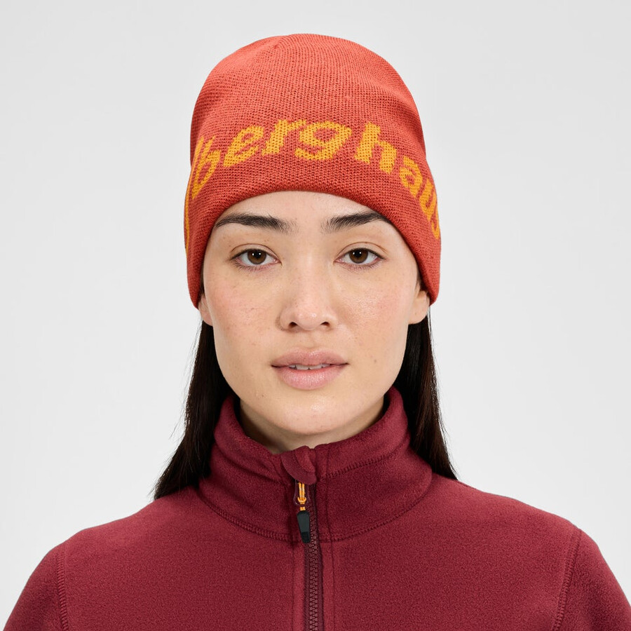 unisex blocchi beanie - arancio berghaus