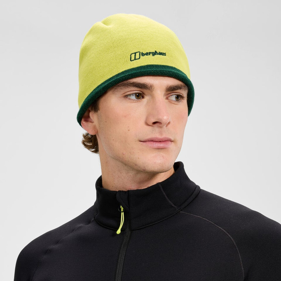 unisex blocchi beanie verdegiallo berghaus