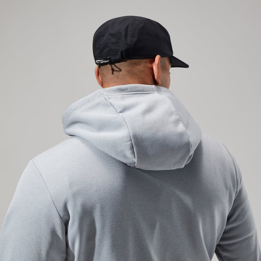 unisex inflessione impermeabile cappuccio - nero berghaus
