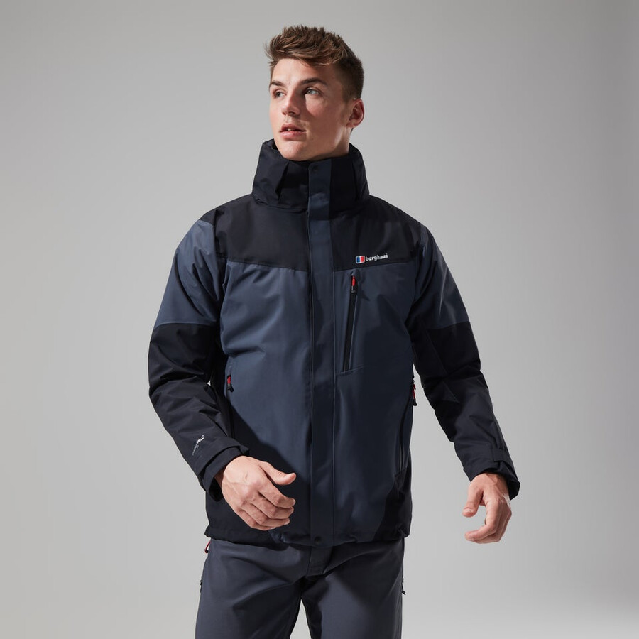 uomini arran gemini 3in1 giacca - grigio scuronero berghaus