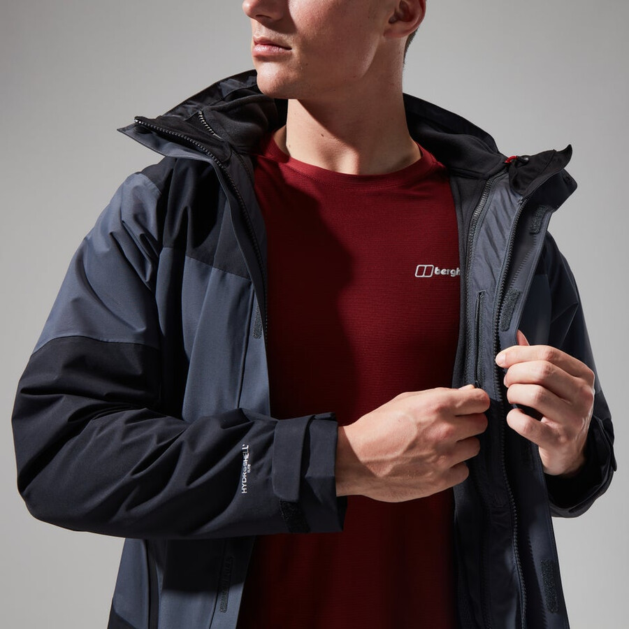 uomini arran gemini 3in1 giacca - grigio scuronero berghaus