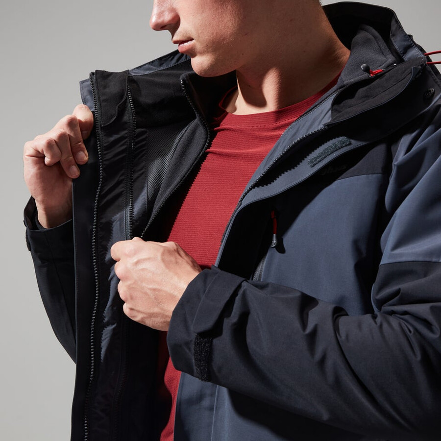 uomini arran gemini 3in1 giacca - grigio scuronero berghaus