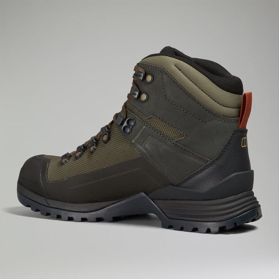 uomini tempesta trekking in gore-tex boot - marroneverde scuro berghaus