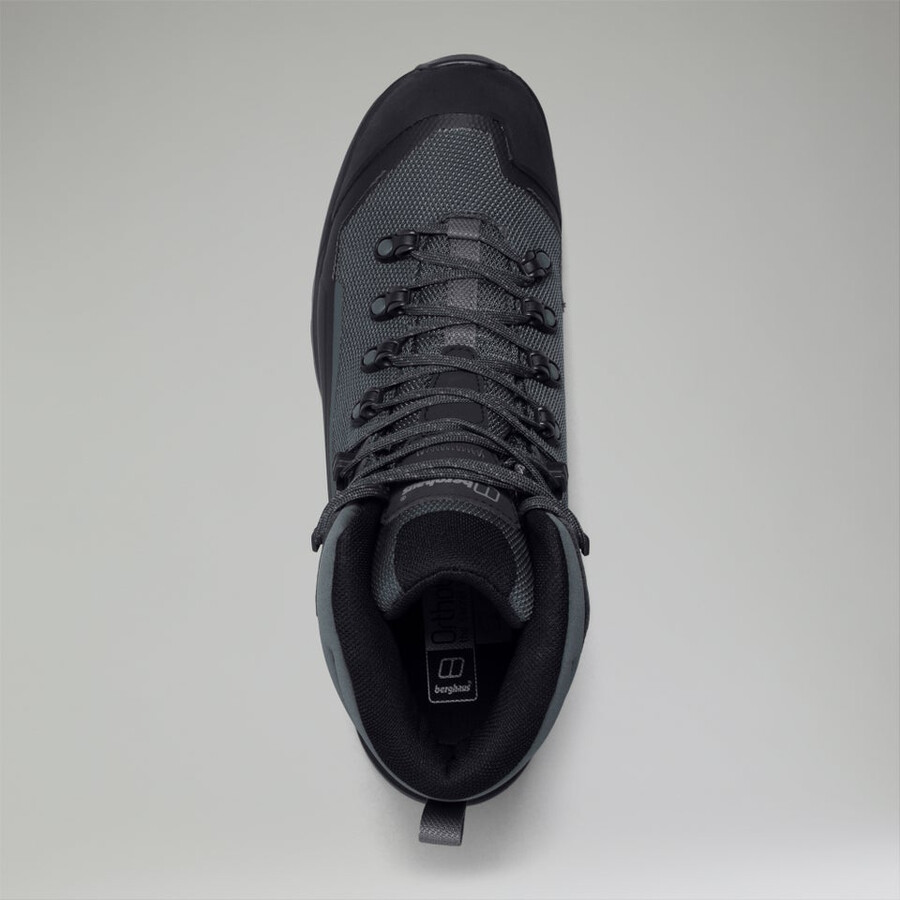 uomini tempesta trek impermeabile gore-tex boot - grigionero berghaus