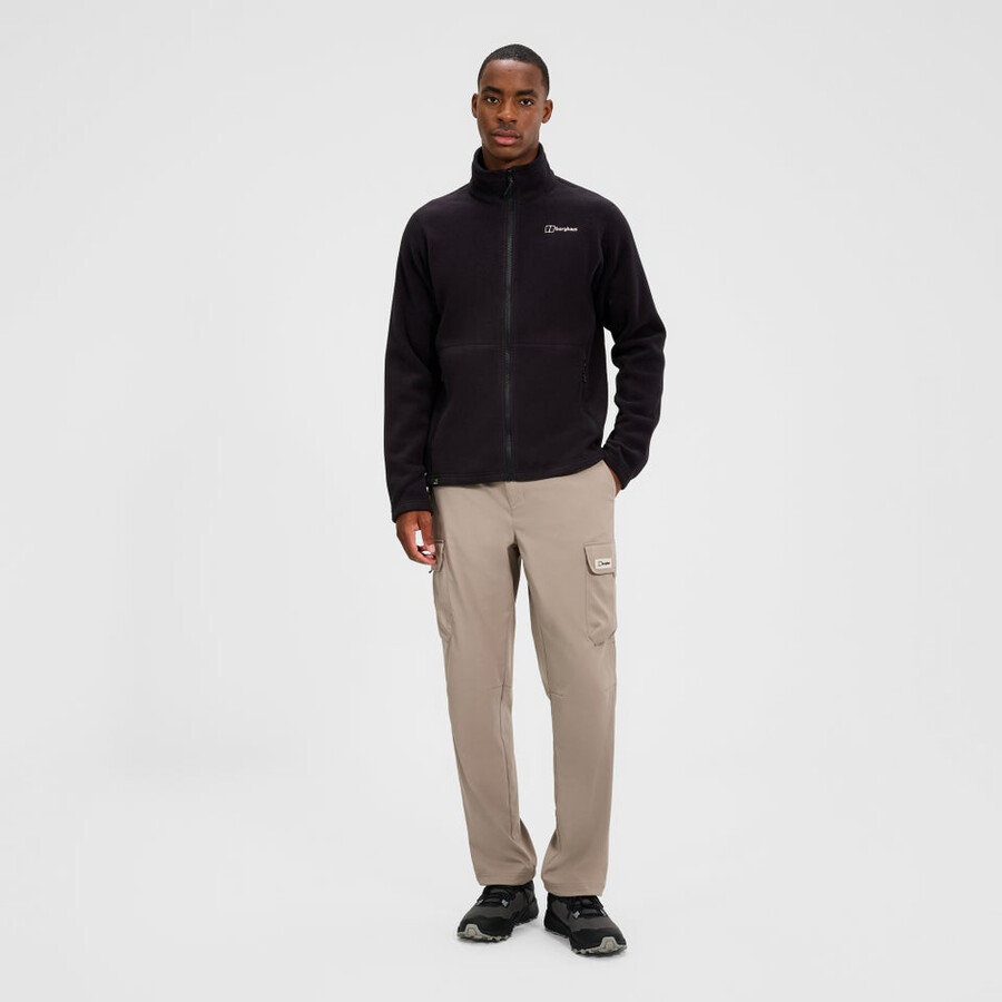 gli uomini del prisma interattiva polartec giacca in pile - nero berghaus