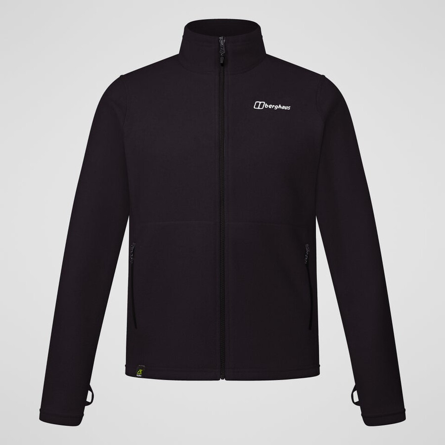 gli uomini del prisma interattiva polartec giacca in pile - nero berghaus
