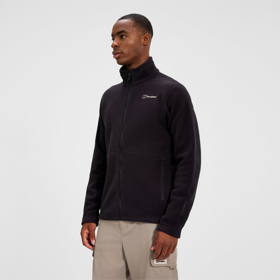 gli uomini del prisma interattiva polartec giacca in pile - nero berghaus