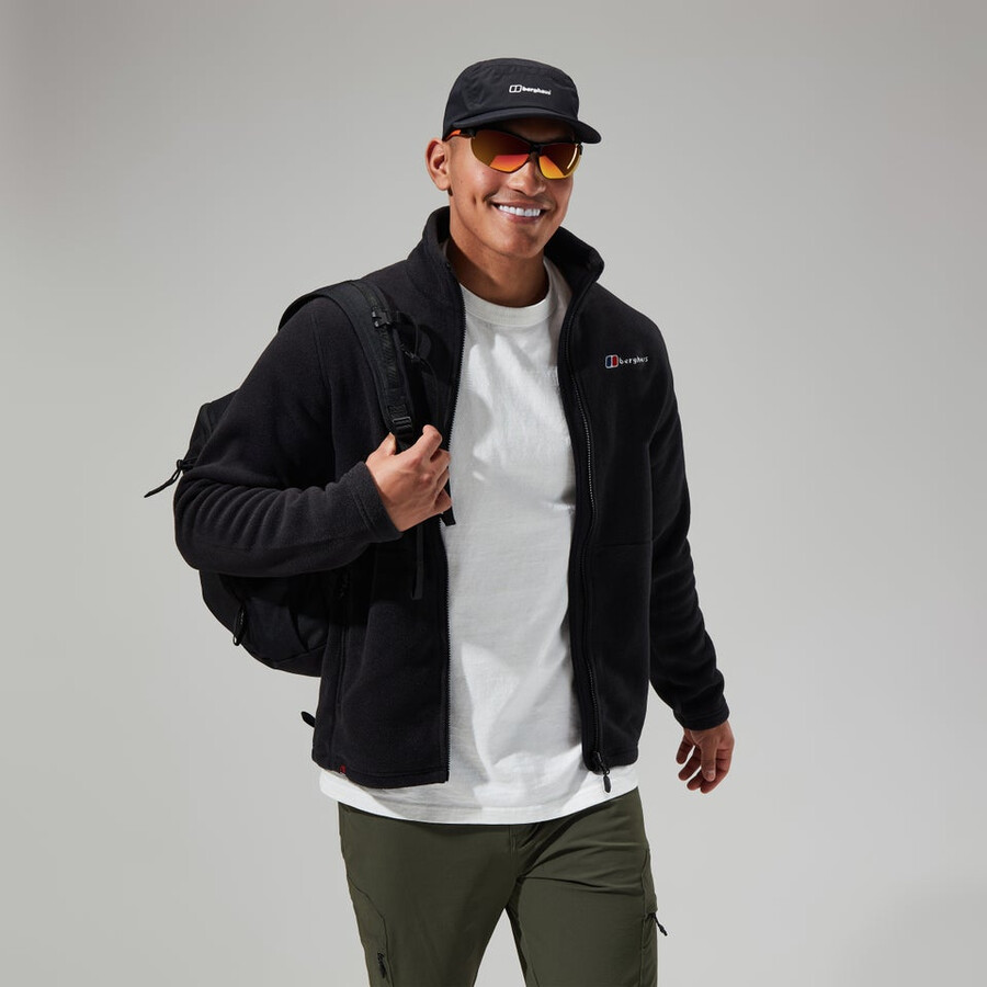 gli uomini del prisma polartec interattiva giacca - nero berghaus