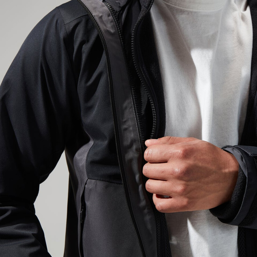 gli uomini del prisma polartec interattiva giacca - nero berghaus
