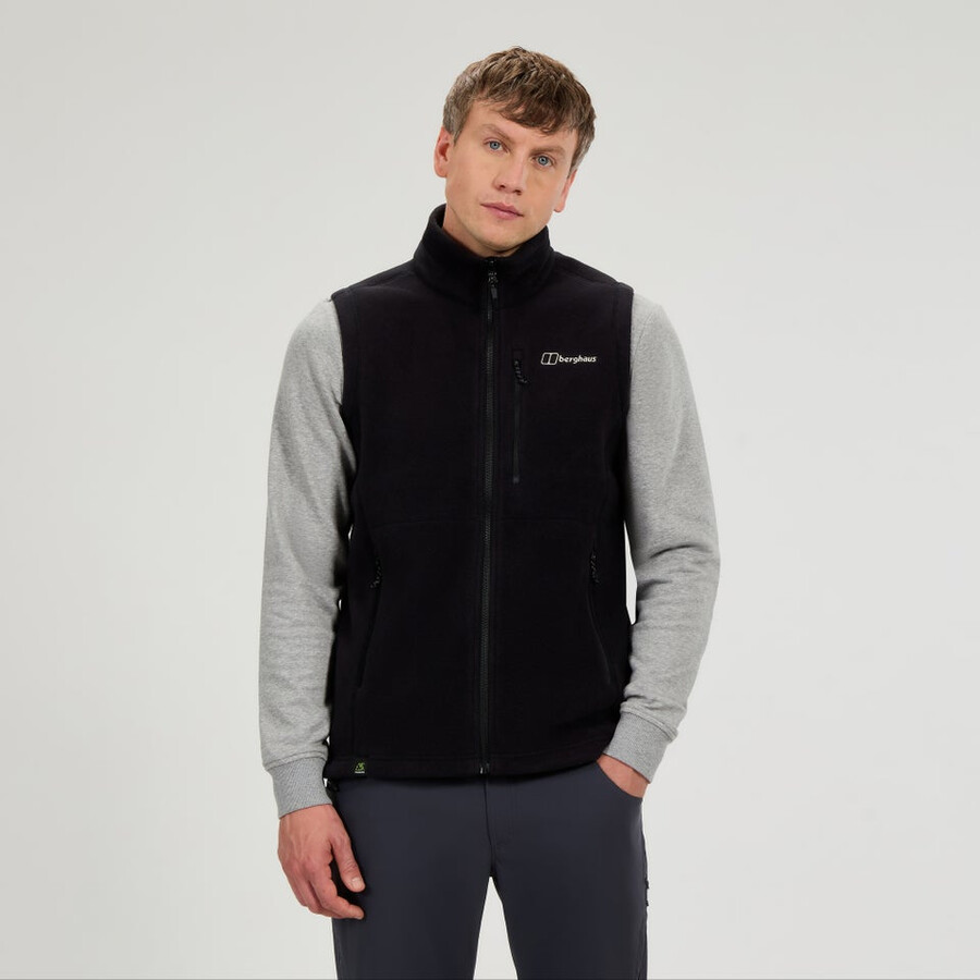 gli uomini del prisma interattiva polartec fleece gilet - nero berghaus