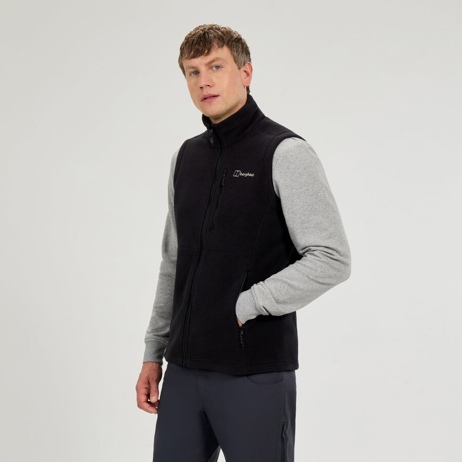 gli uomini del prisma interattiva polartec fleece gilet - nero berghaus
