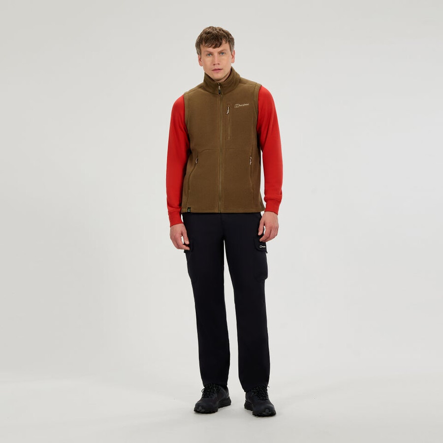 gli uomini del prisma interattiva polartec fleece gilet - marrone berghaus