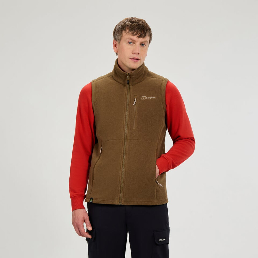 gli uomini del prisma interattiva polartec fleece gilet - marrone berghaus