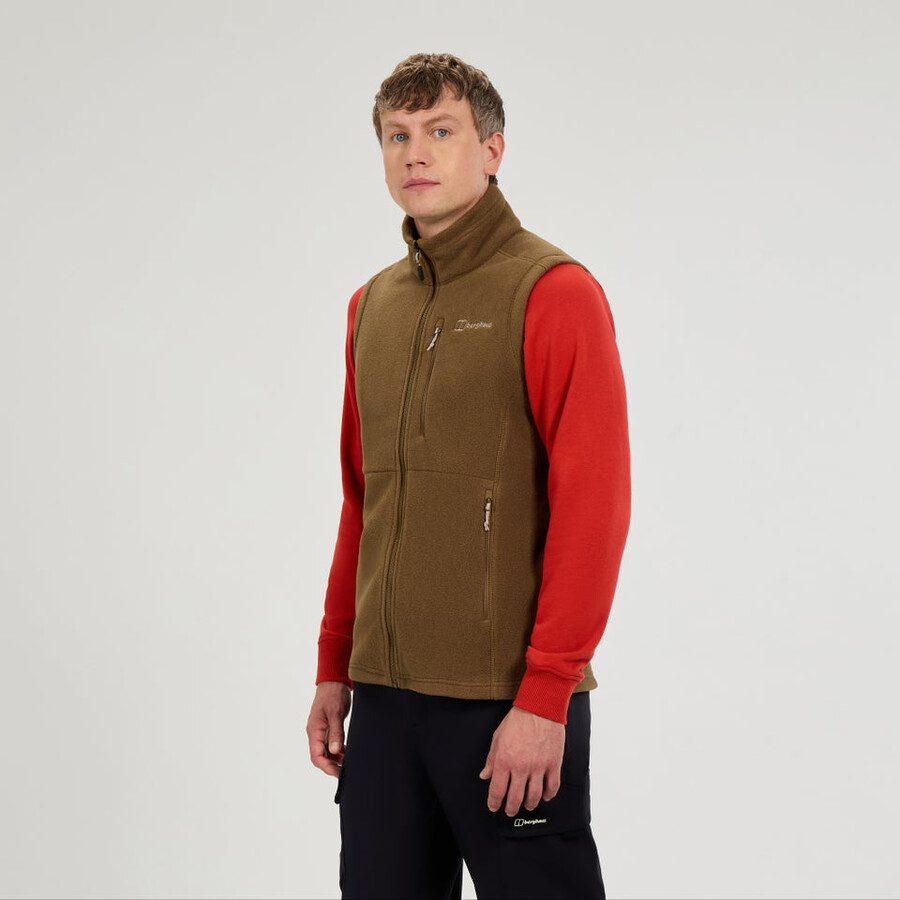 gli uomini del prisma interattiva polartec fleece gilet - marrone berghaus