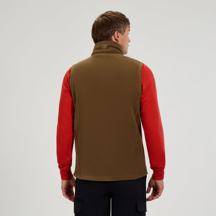 gli uomini del prisma interattiva polartec fleece gilet - marrone berghaus