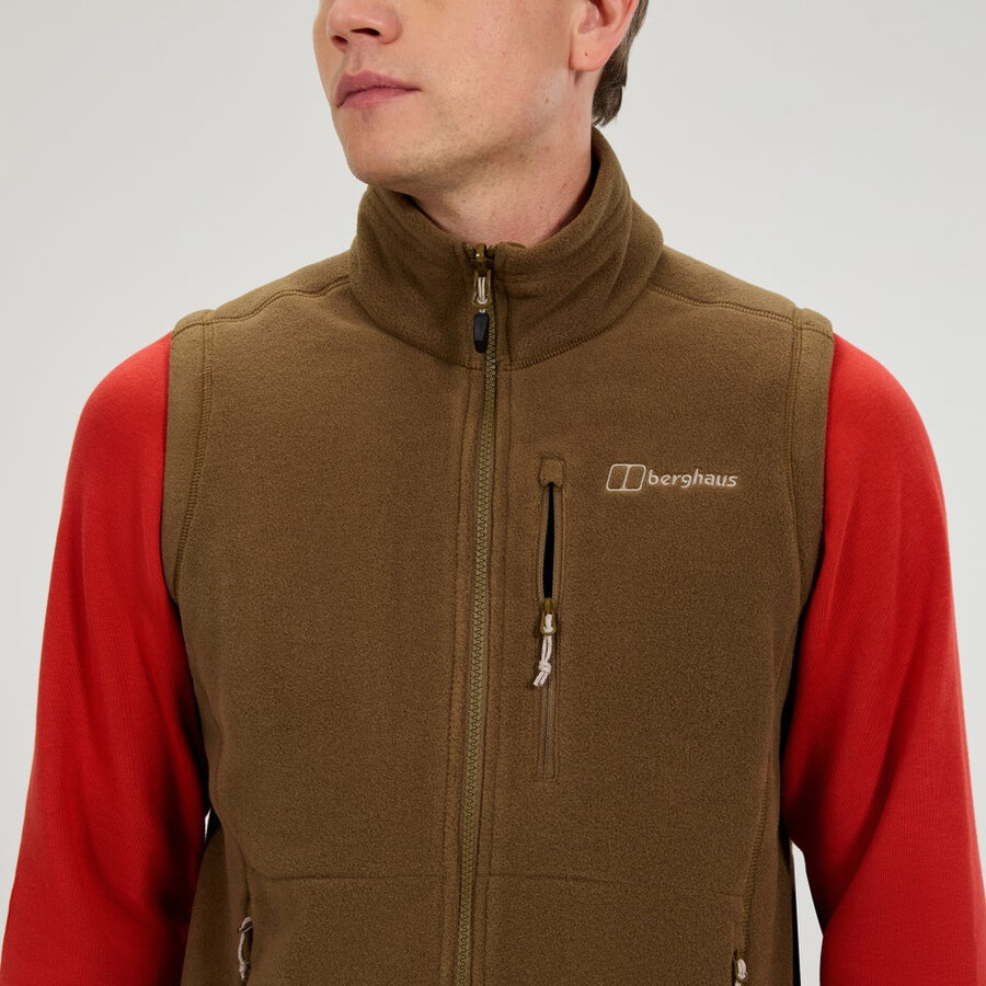 gli uomini del prisma interattiva polartec fleece gilet - marrone berghaus