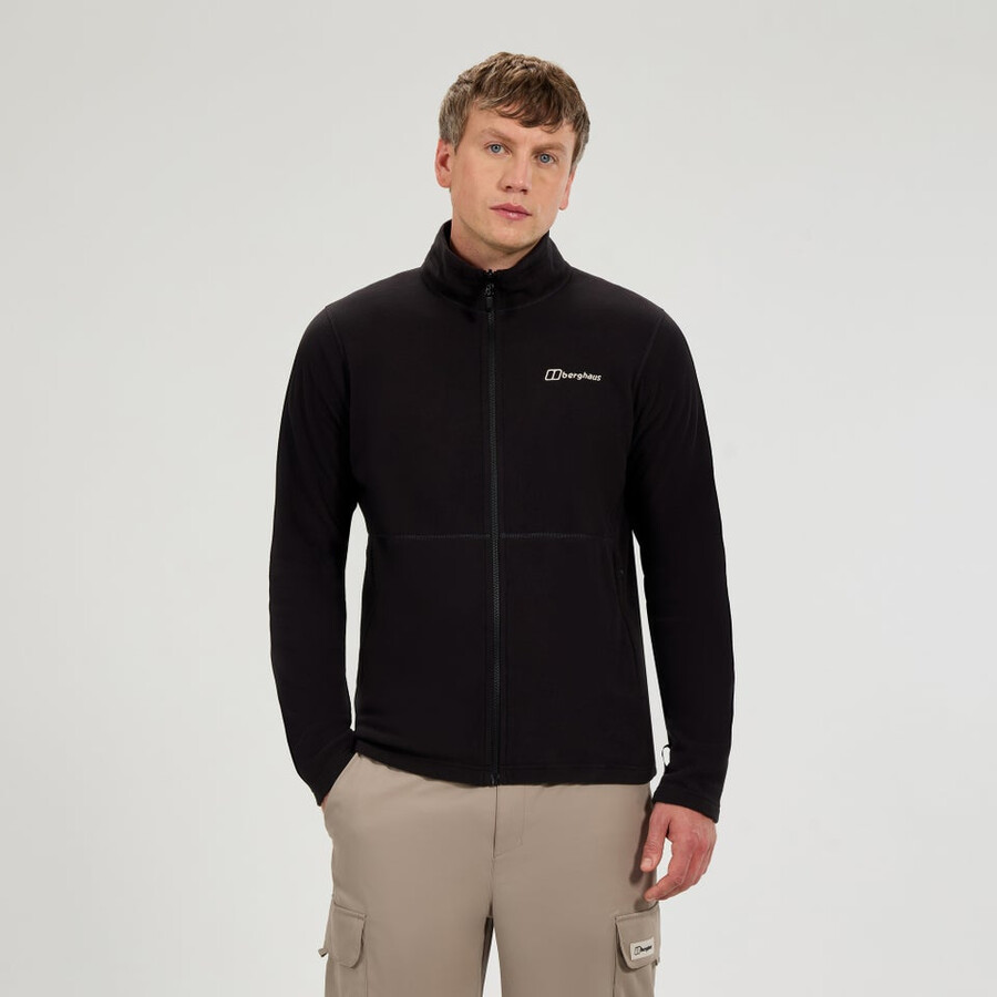 gli uomini del prisma micro interattiva polartec giacca in pile - nero berghaus
