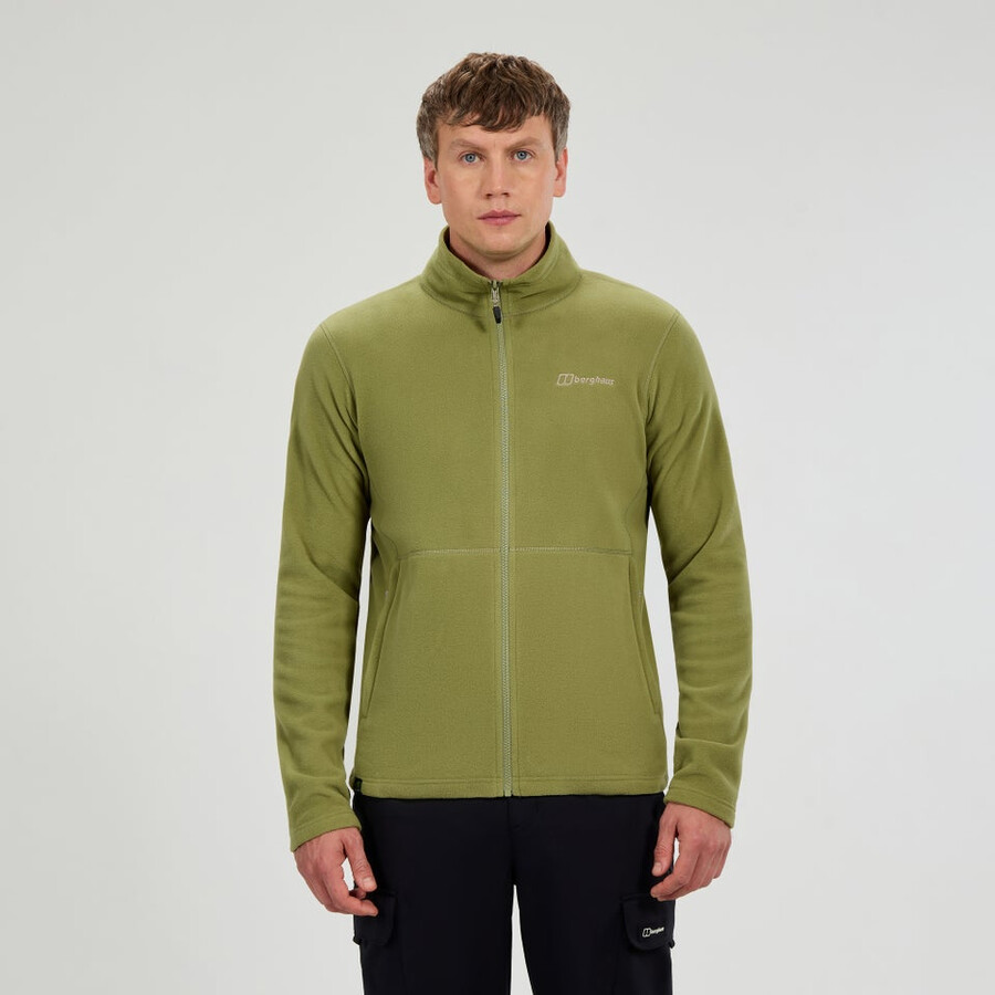 gli uomini del prisma interactive micro pile polartec giacca - verde berghaus