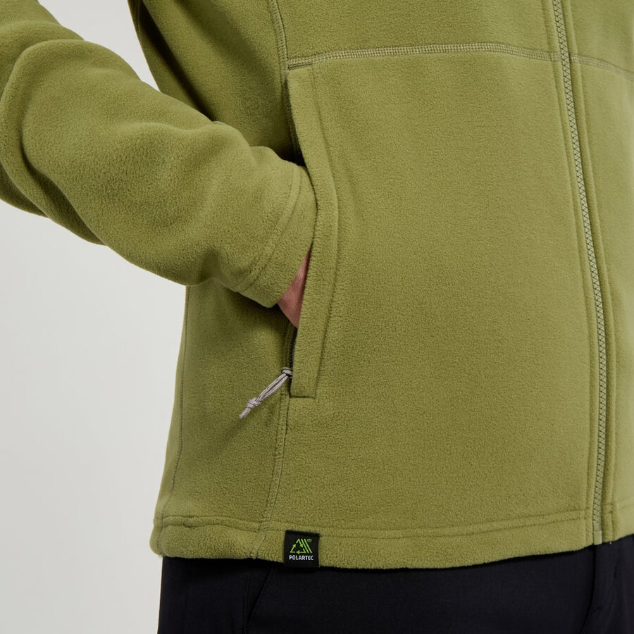 gli uomini del prisma interactive micro pile polartec giacca - verde berghaus