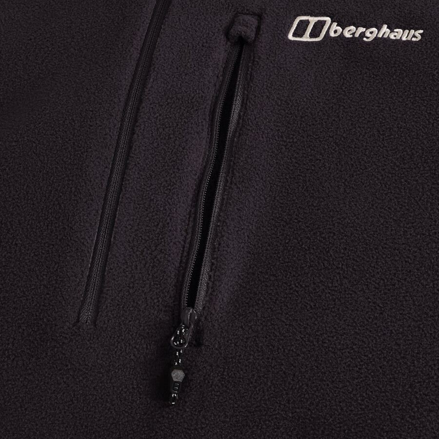 gli uomini del prisma micro mezza zip pile polartec - nero berghaus