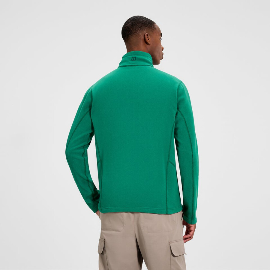 gli uomini del prisma micro mezza zip pile polartec - verde berghaus