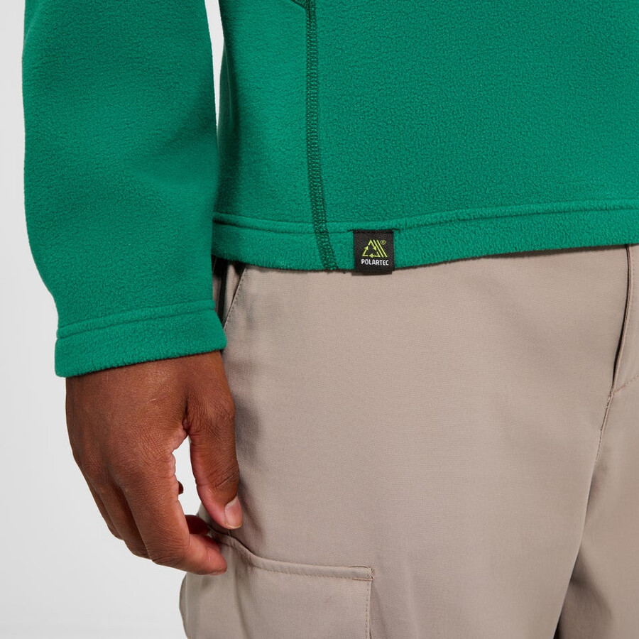 gli uomini del prisma micro mezza zip pile polartec - verde berghaus