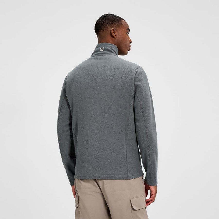 gli uomini del prisma micro mezza zip pile polartec - grigio berghaus