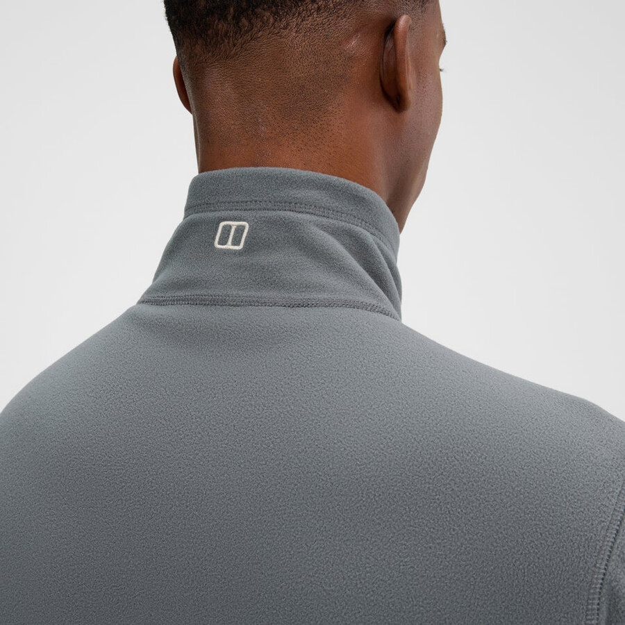 gli uomini del prisma micro mezza zip pile polartec - grigio berghaus