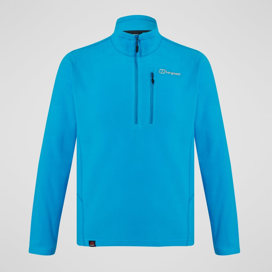 gli uomini del prisma micro mezza zip pile polartec - blu berghaus