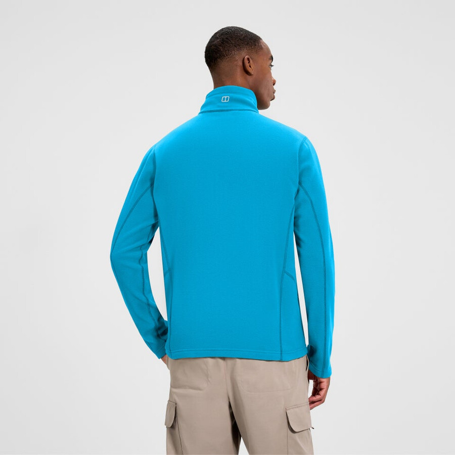 gli uomini del prisma micro mezza zip pile polartec - blu berghaus