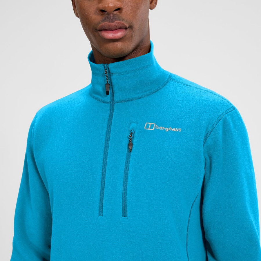 gli uomini del prisma micro mezza zip pile polartec - blu berghaus