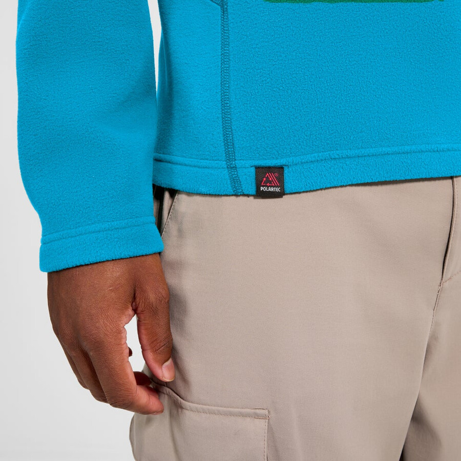 gli uomini del prisma micro mezza zip pile polartec - blu berghaus