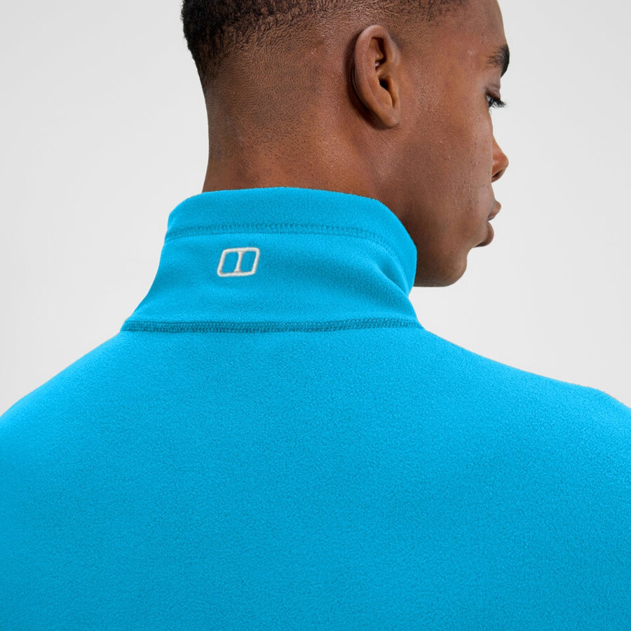 gli uomini del prisma micro mezza zip pile polartec - blu berghaus
