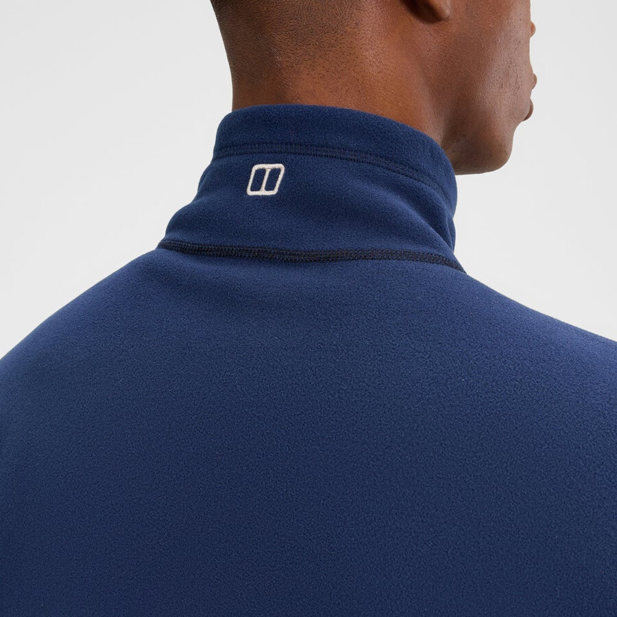 gli uomini del prisma micro mezza zip pile polartec - blu berghaus