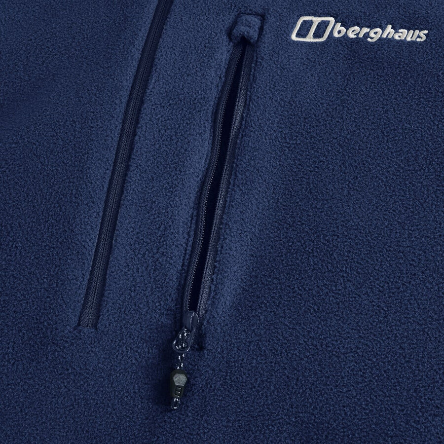 gli uomini del prisma micro mezza zip pile polartec - blu berghaus