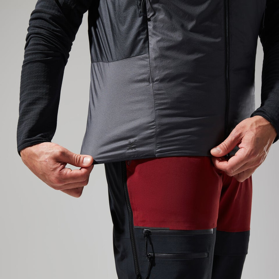 uomini mtn spigolo lb sintetico gilet - grigionero berghaus