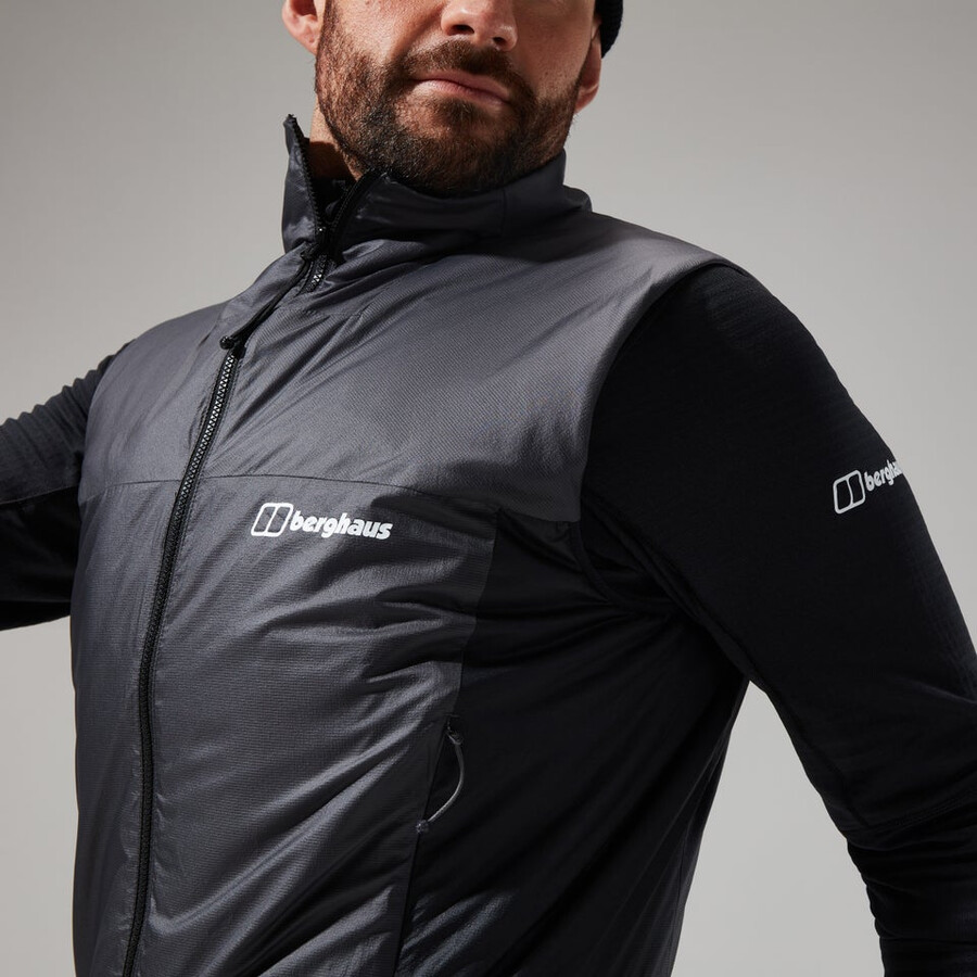 uomini mtn spigolo lb sintetico gilet - grigionero berghaus