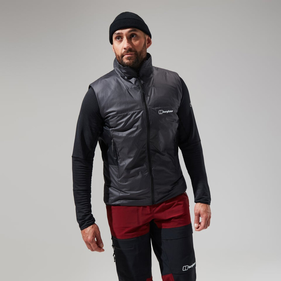 uomini mtn spigolo lb sintetico gilet - grigionero berghaus