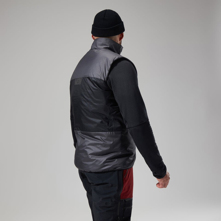 uomini mtn spigolo lb sintetico gilet - grigionero berghaus
