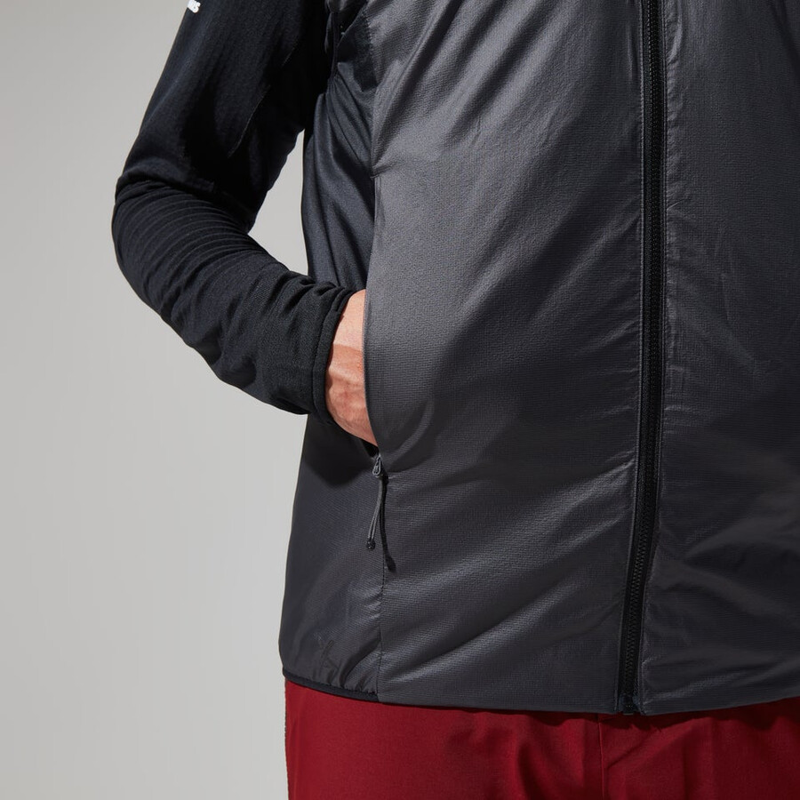 uomini mtn spigolo lb sintetico gilet - grigionero berghaus