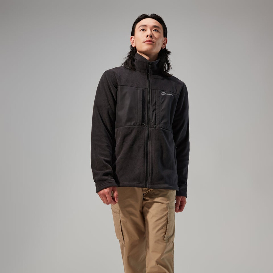 gli uomini del prisma guida interattiva polartec giacca in pile - nero berghaus