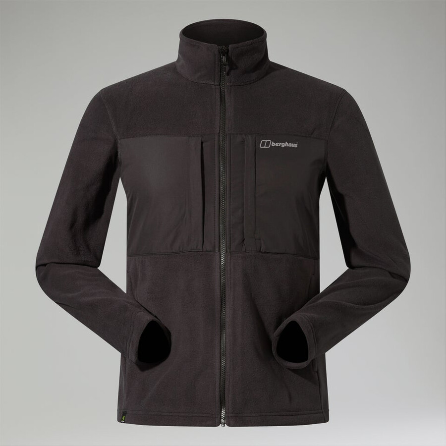 gli uomini del prisma guida interattiva polartec giacca in pile - nero berghaus