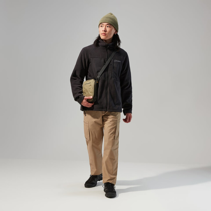 gli uomini del prisma guida interattiva polartec giacca in pile - nero berghaus