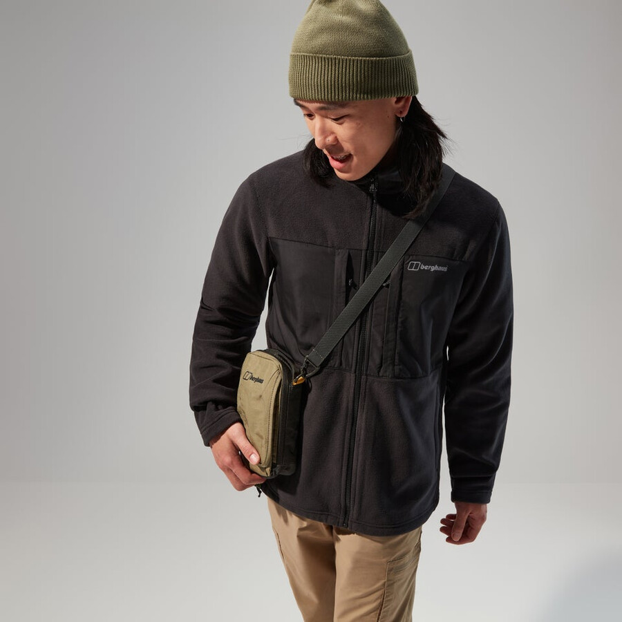 gli uomini del prisma guida interattiva polartec giacca in pile - nero berghaus