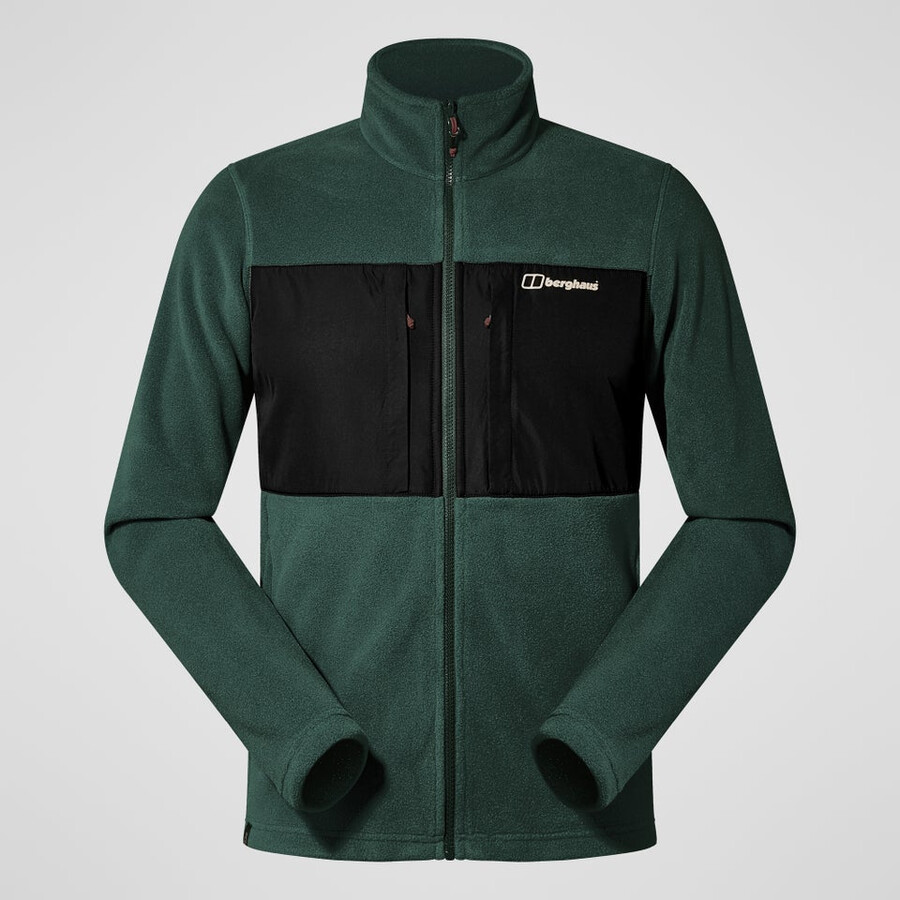 gli uomini del prisma guida interattiva in pile polartec giacca - verdenero berghaus