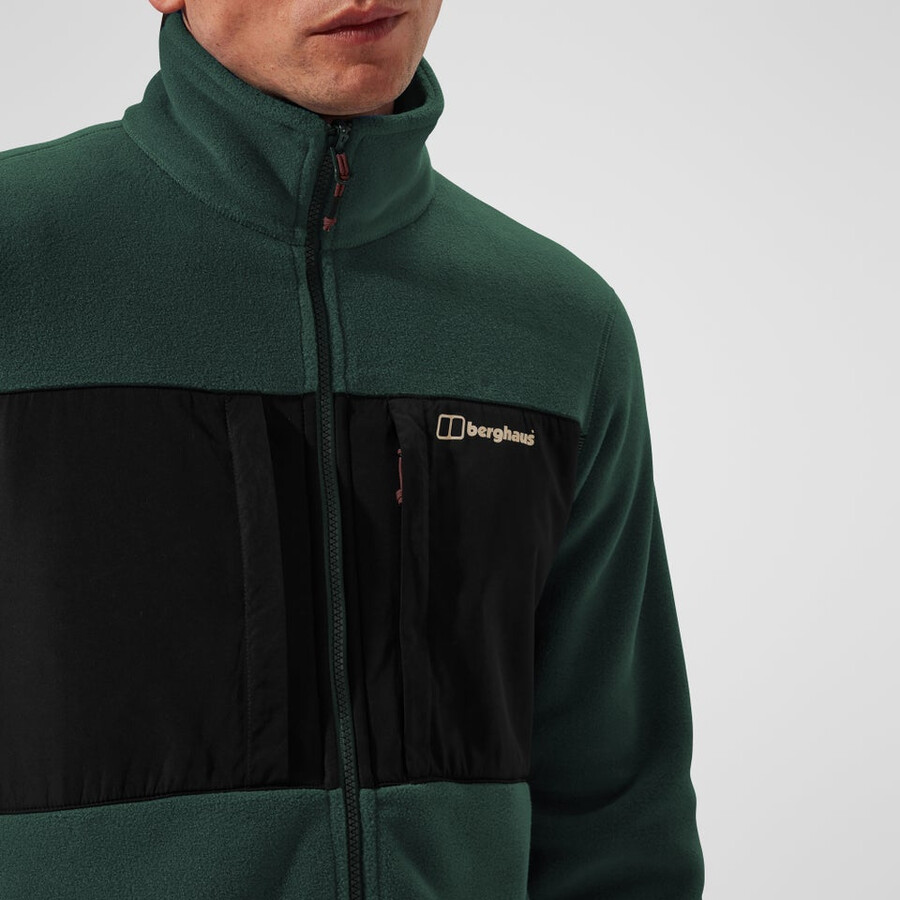 gli uomini del prisma guida interattiva in pile polartec giacca - verdenero berghaus