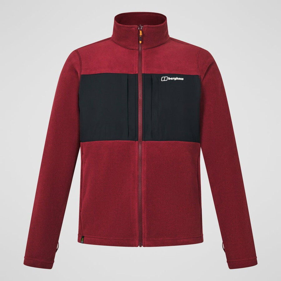 gli uomini del prisma guida interattiva polartec giacca in pile - nerorosso berghaus