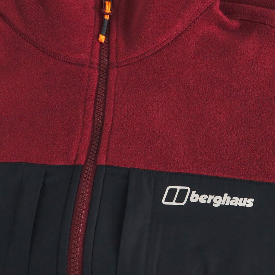 gli uomini del prisma guida interattiva polartec giacca in pile - nerorosso berghaus