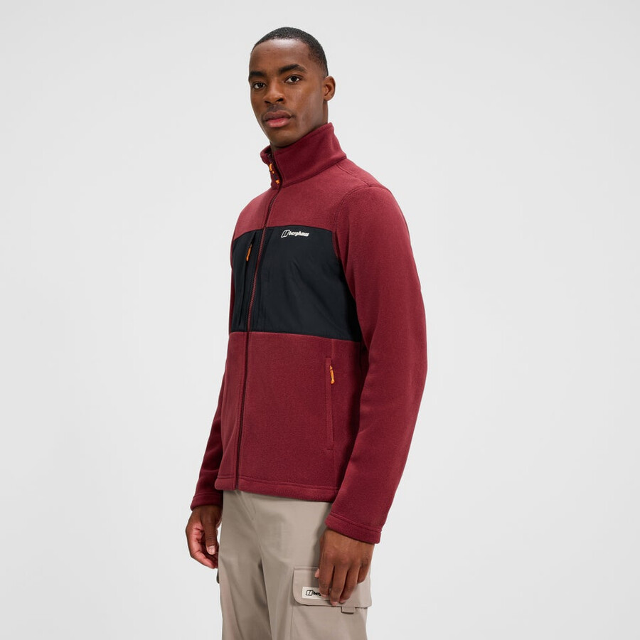 gli uomini del prisma guida interattiva polartec giacca in pile - nerorosso berghaus